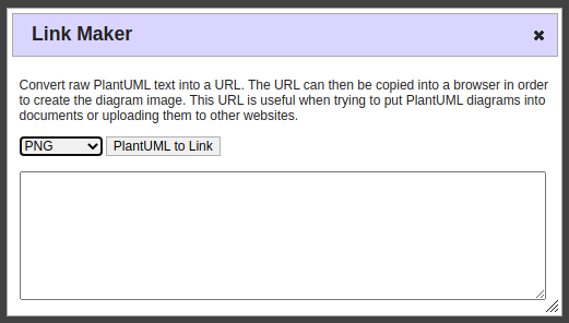 PlantText new feature: link maker