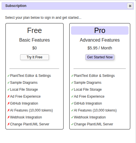 planttext pro subscription